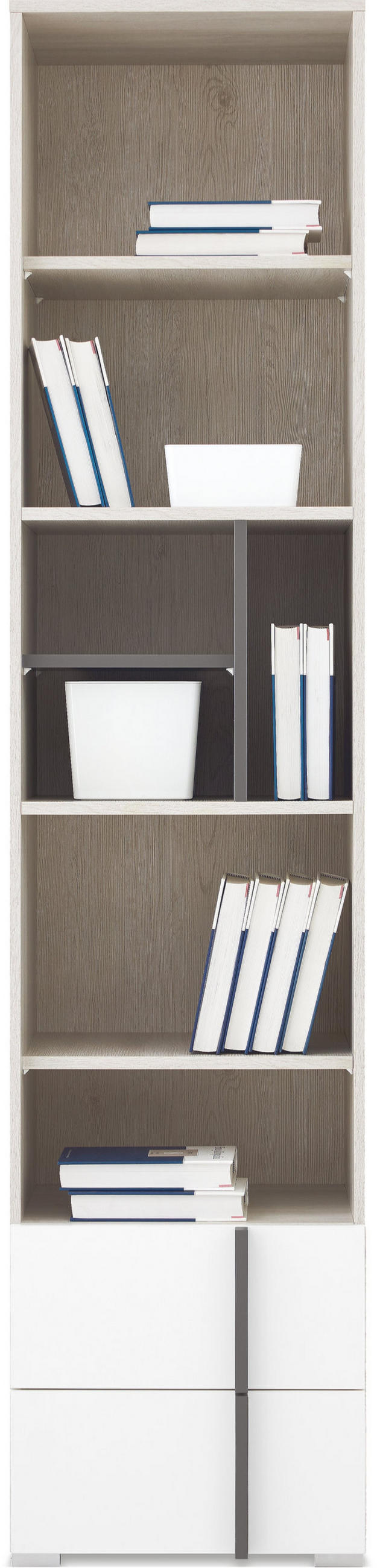BÜCHERREGAL BERGAMO 45 / 195 / 40 cm Eichefarben - Eichefarben, Holzwerkstoff (45/195/40cm) - MASSENO
