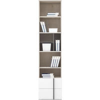 BÜCHERREGAL BERGAMO 45 / 195 / 40 cm Eichefarben - Eichefarben, Holzwerkstoff (45/195/40cm) - MASSENO