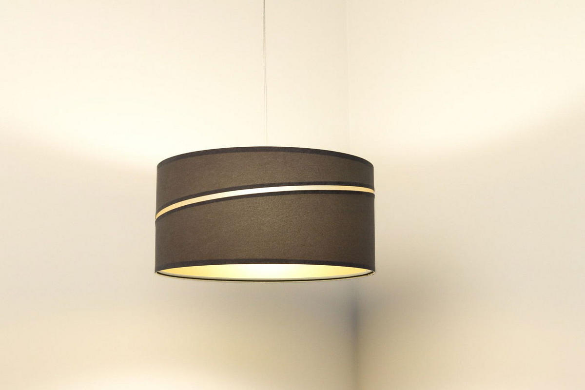 HÄNGELEUCHTE Grau 60/30 cm - Goldfarben/Grau, Kunststoff (60/0.4/30cm) - ONZENO