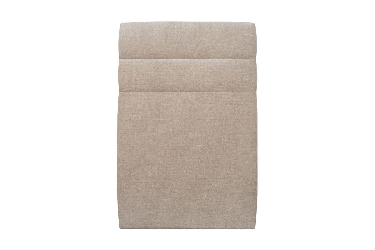 KOPFTEIL Modell Linien – Beigebrauner Stoff 90 cm - Beige/Braun, Karton/Holz (90/120/10cm) - Sommeil de Plomb