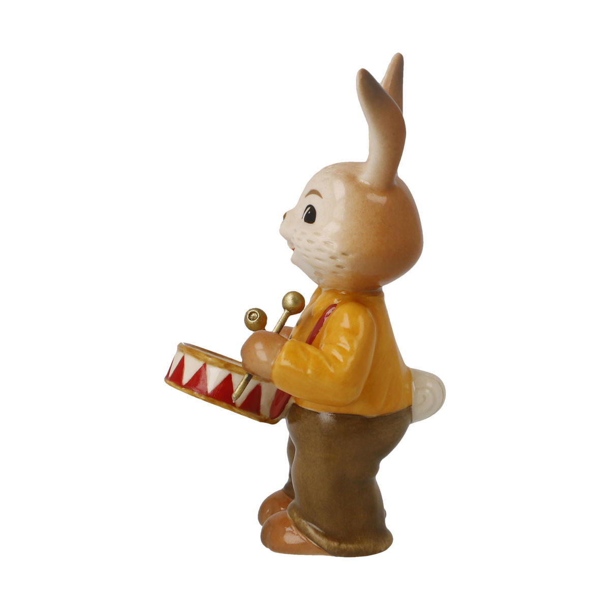 DEKOTIER Hase Herziger Trommler, Steingut, Bunt, 8 cm - Multicolor, Keramik (4.5/8/4cm) - Goebel