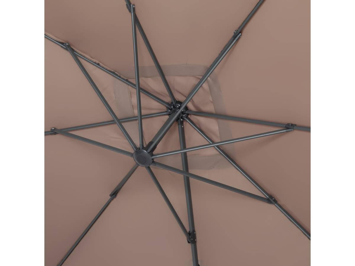 SONNENSCHIRM sun 4 Braun - Braun, Metall (400/300cm) - Habitat Garten