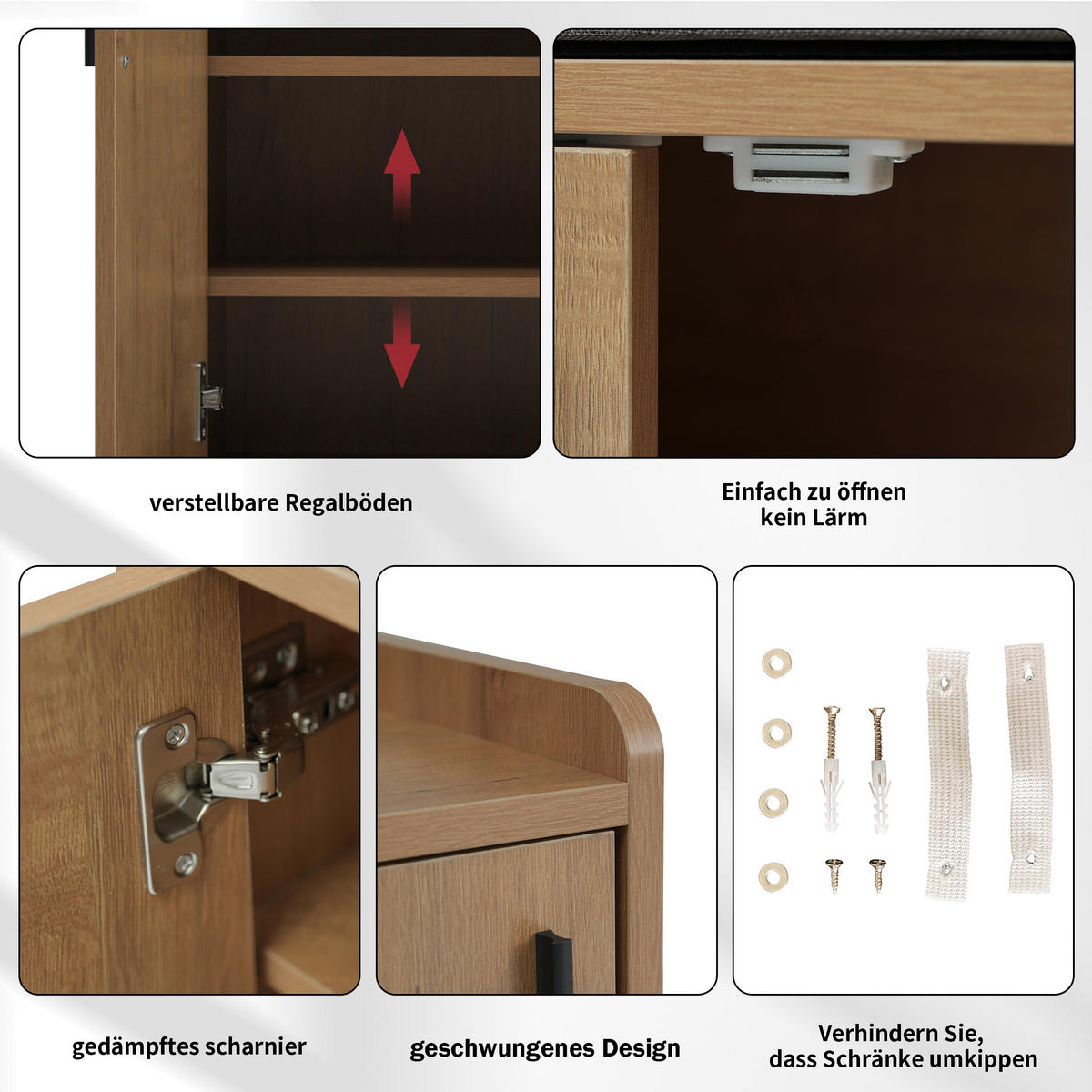 SCHUHSCHRANK aus Spanplatte 120x34x82cm in Natur mit Sitzpolster - Naturfarben, Holzwerkstoff (120/82/34cm) - Modfu