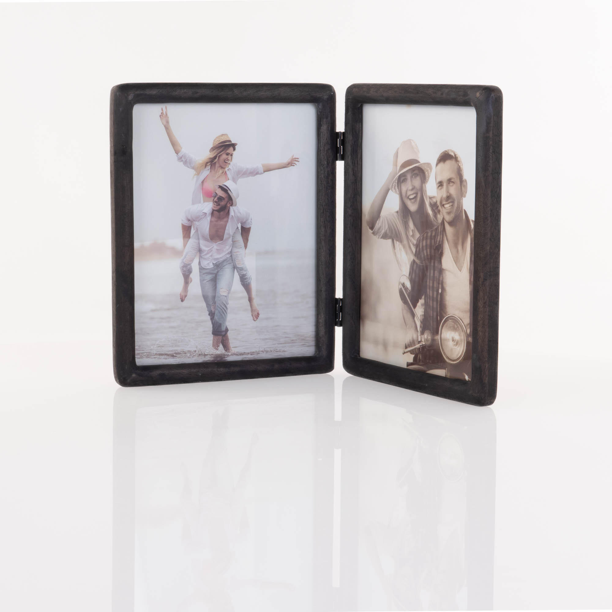 Thumbnail - Home Styling Collection Fotorahmen, Braun, Holz, 38.5x24x1.7 cm, Bilder und Zubehör, Bilderrahmen, Bilderrahmen Holz