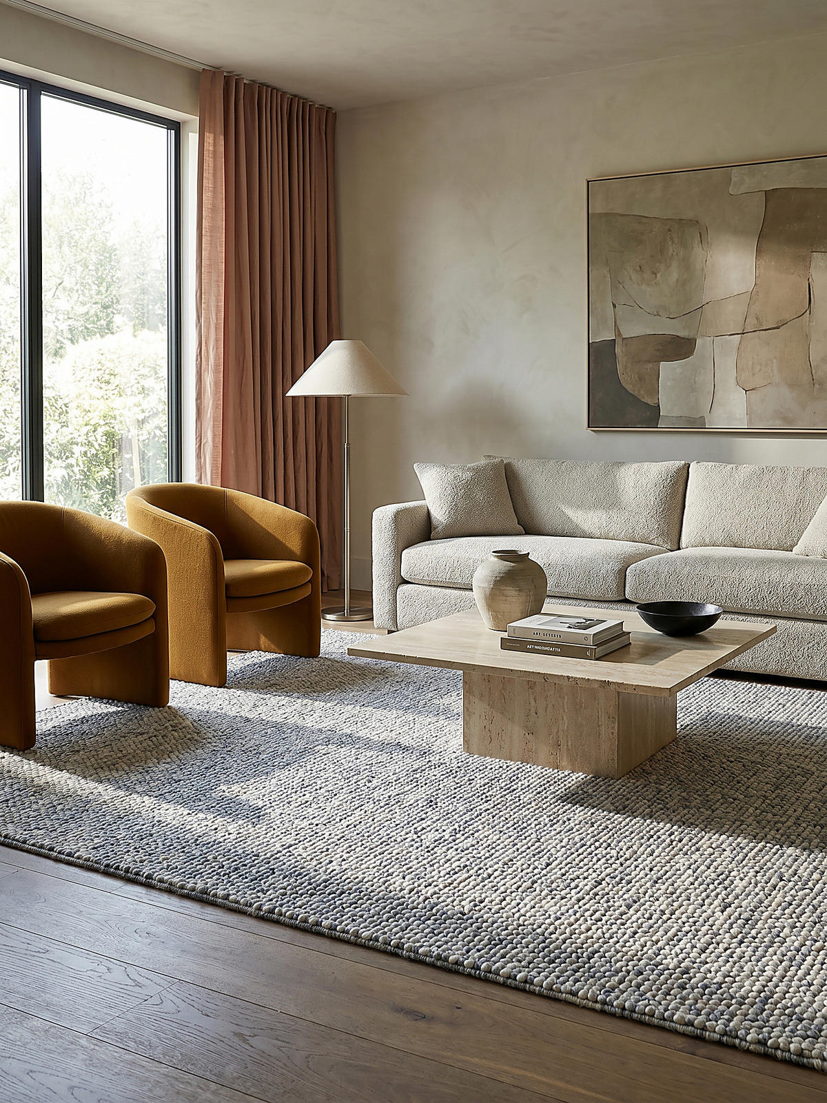 TEPPICH Uni-Design, hochdicht MEDWAY - Blau, Textil (150/80cm) - KADIMA DESIGN