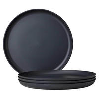 ESSTELLER Silueta Nordic Black ø 26 cm 4er Set - Schwarz, Kunststoff (26cm) - Mepal
