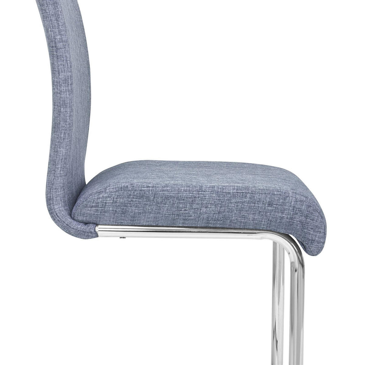 ESSZIMMERSTUHL ALADINO 4ER-SET - Grau, Textil (43/94/56cm) - IDIMEX