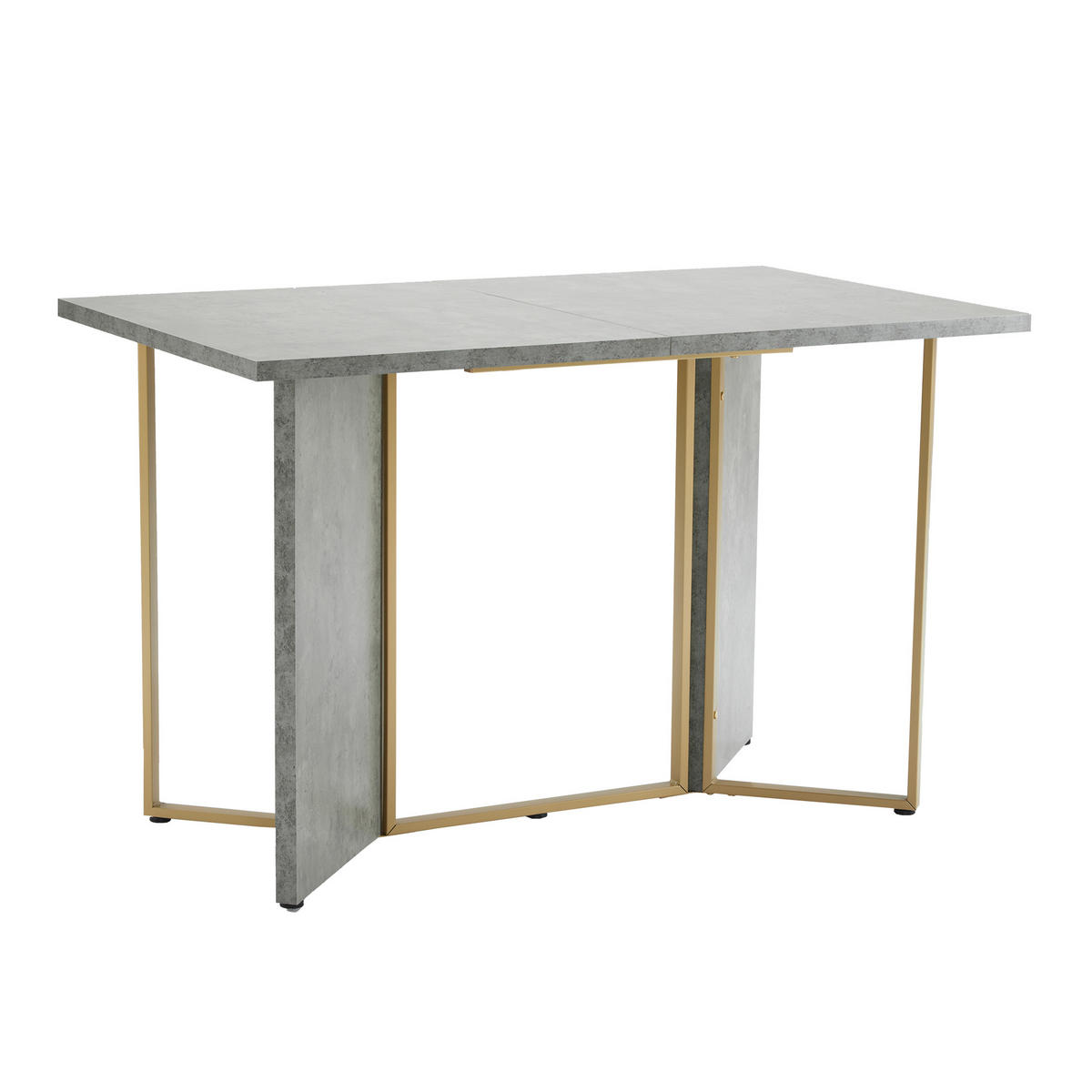 ESSTISCH Grau 119/70/75 cm - Grau, Holzwerkstoff/Metall (119/70/75cm) - Urban Meuble
