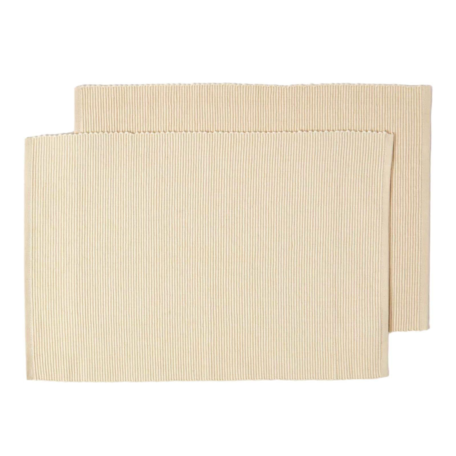 TISCHSET creme im 2er-Set 33/50 cm, 100% Baumwolle - Creme, Textil (33/50cm) - Homescapes