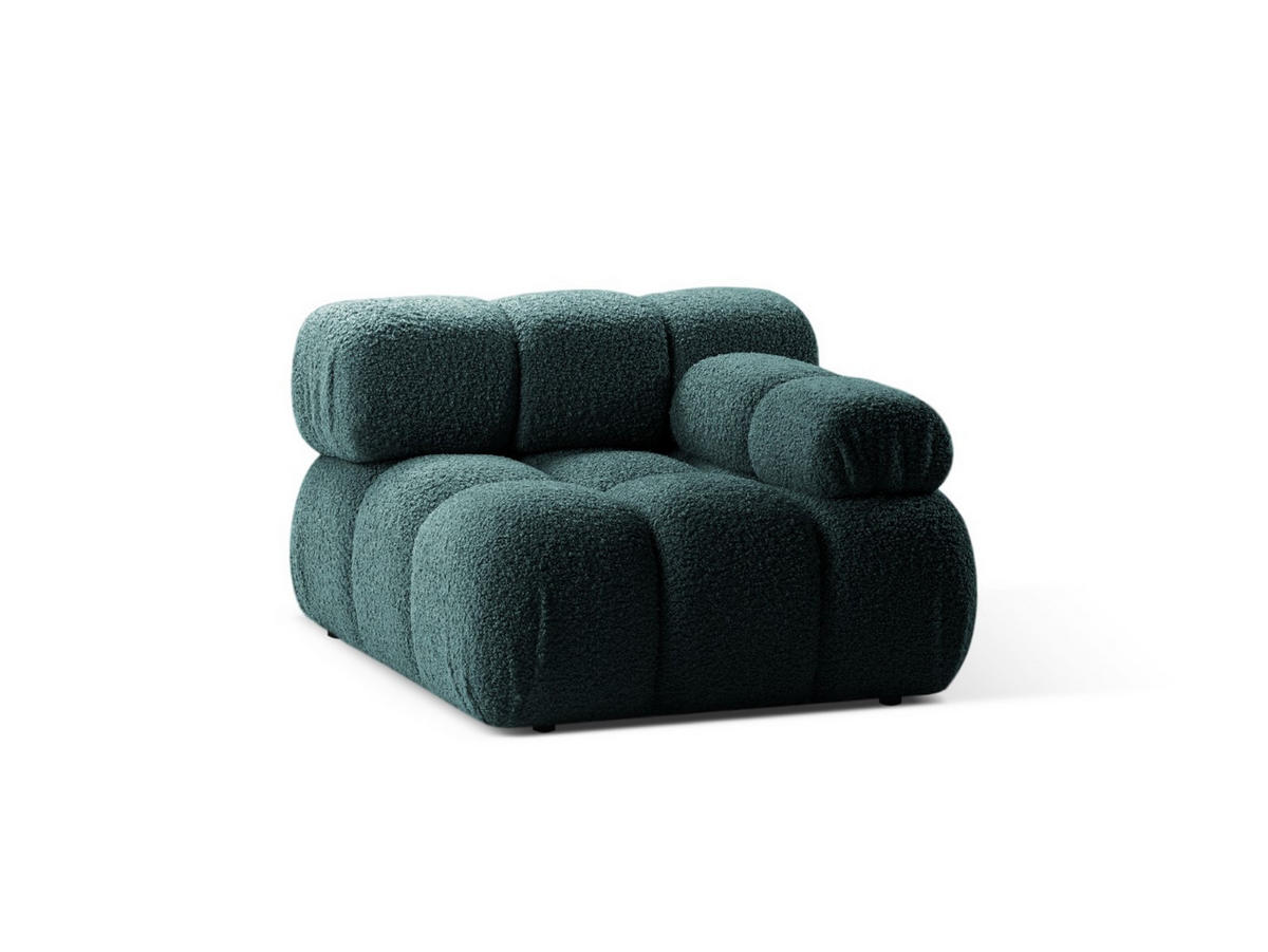 MODUL rechts Bellis aus Boucle petrol - Petrol, Textil (94/70/94cm) - Micadoni