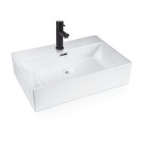 WASCHBECKEN Myxyn 51/42/15 cm - Weiß, Keramik (42/15/51cm) - ZMH