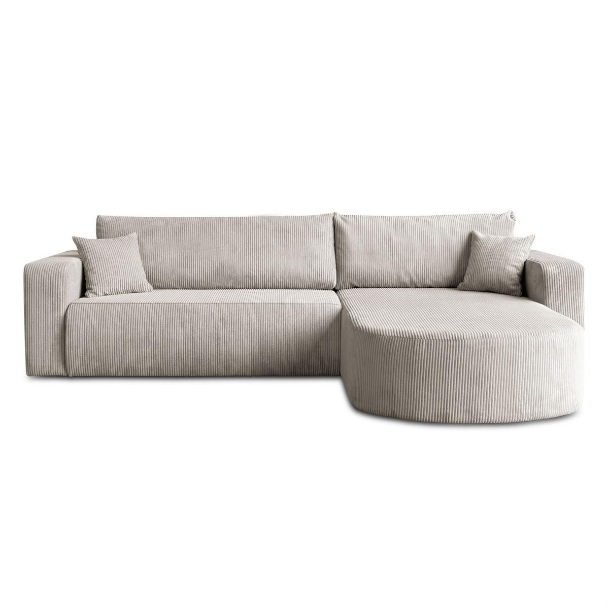 ECKSOFA SOPRANO mit Schlafunktion und Stauraum POSO 100 - Creme, Textil (271/175cm) - Lookway