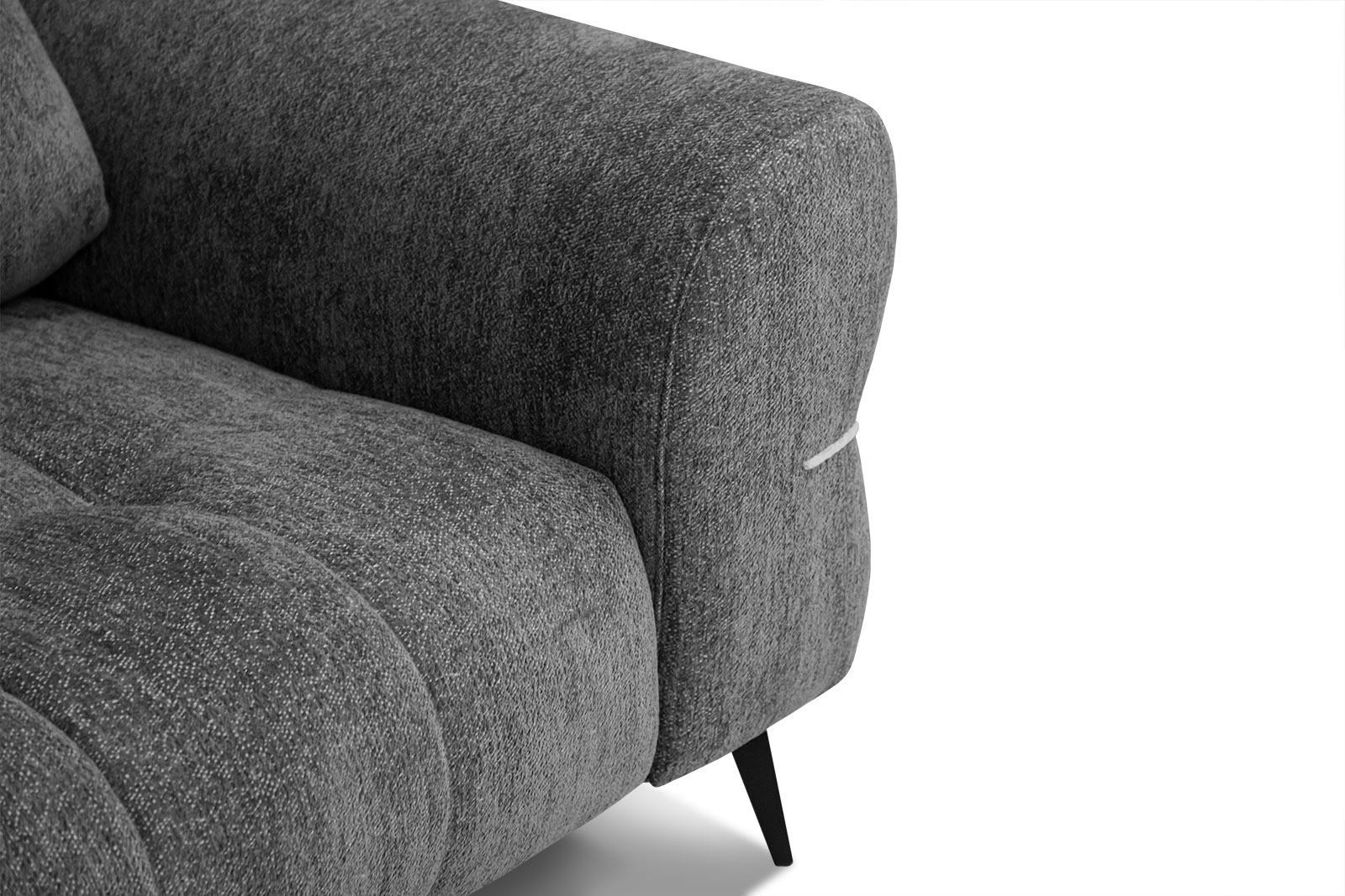 Thumbnail - Courtois Laville Sofa, Graphit, Textil, Rechteckig, 176x88x99 cm, Wohnzimmer, Sofas & Couches, Sofas, 2-Sitzer Sofas
