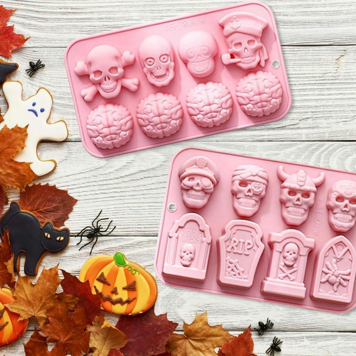 SILIKONFORM Halloween 2-teiliges Set - Rosa, Kunststoff (13.2/2.3/19.8cm)