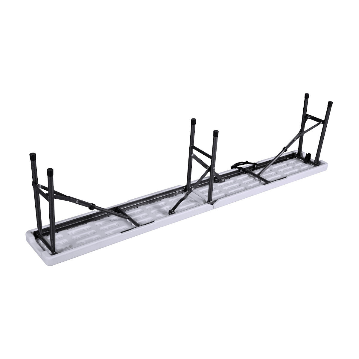 KLAPPBANK 2er Set Weiß - Weiß, Kunststoff (25/43/180cm) - HATTORO