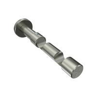 TRÄGER FÜR GARDINENSTANGEN 20 mm Ø, Prestige 2-läufig, Edelstahl-Optik - Edelstahlfarben, Metall (16.2/4/4cm) - INTERDECO