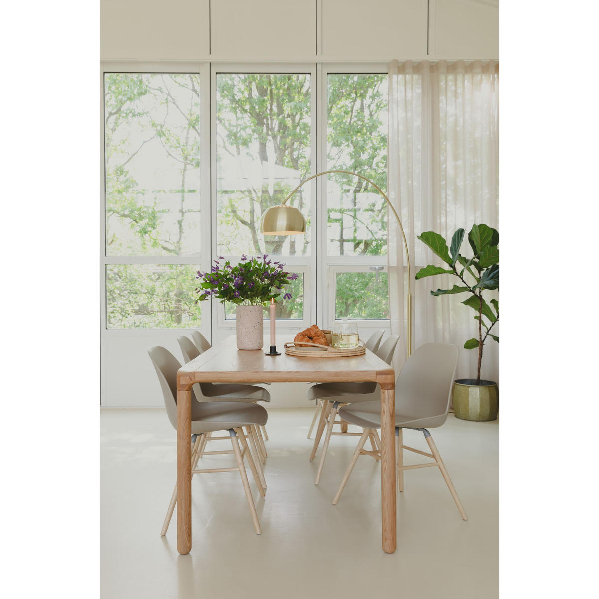 ESSZIMMERSTUHL Albert Kuip Taupe - 2 er Set - Braun, Kunststoff (49/81.5/55cm) - Zuiver