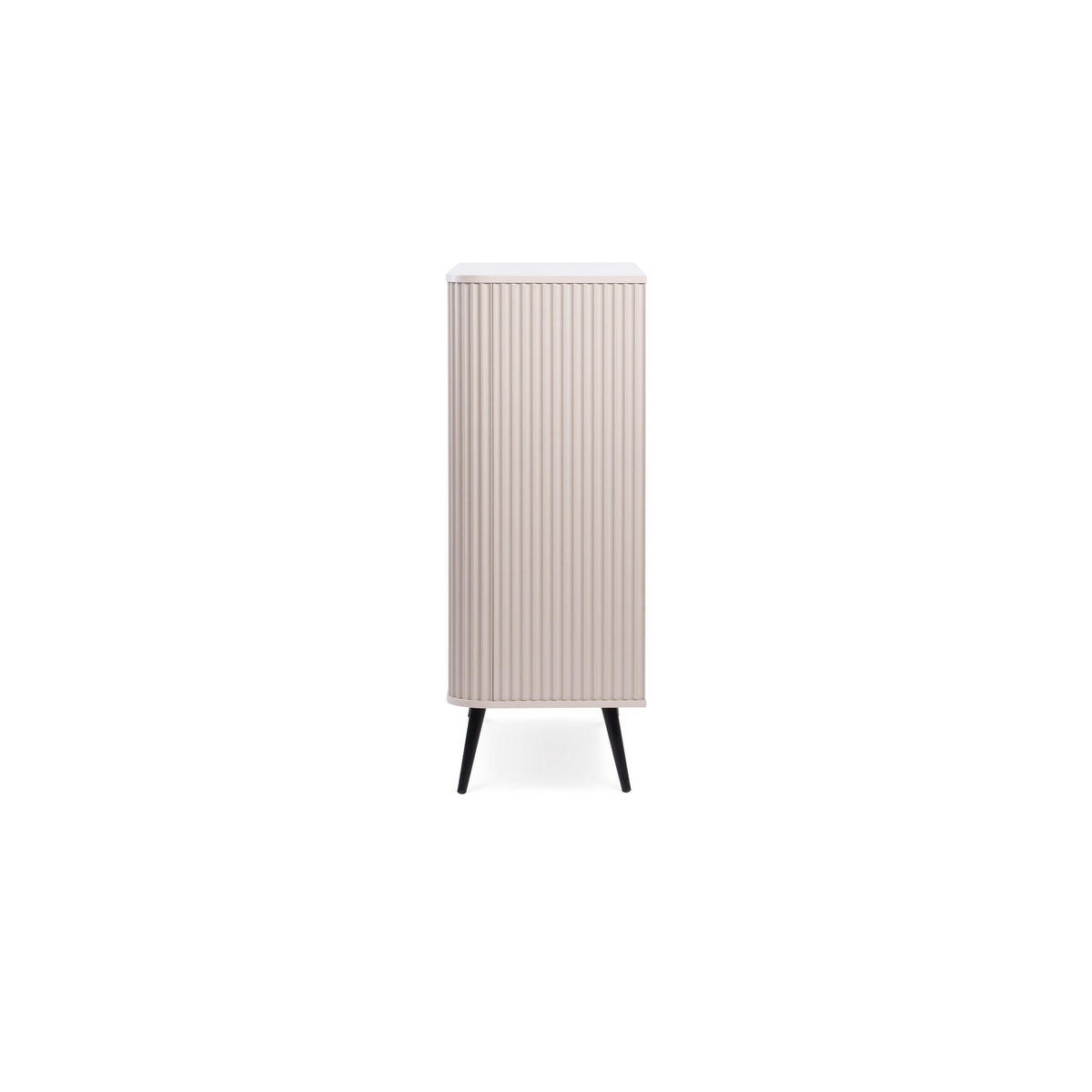 KOMMODE Eva Kaschmir, Beine Golden - Hellgrau, Holzwerkstoff (103/129/39cm) - Pillovely