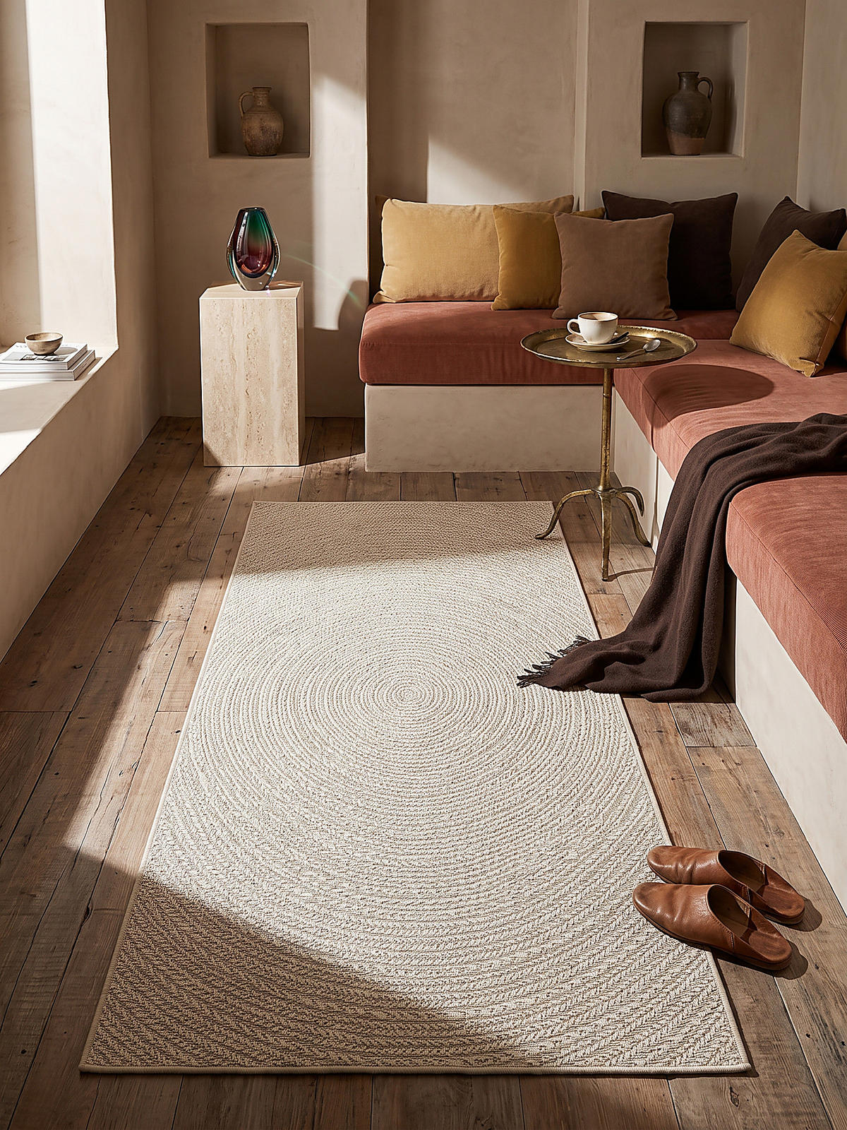 TEPPICHLÄUFER Berber CORDEV Polypropylen Creme 80 x 150 cm - Beige, Textil (80/150cm) - KADIMA DESIGN