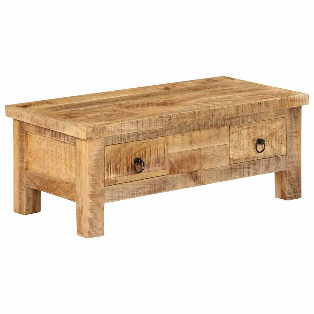 COUCHTISCH 90x45x35 cm Massivholz Mango - Braun, Holz (45/90/35cm) - furnicato