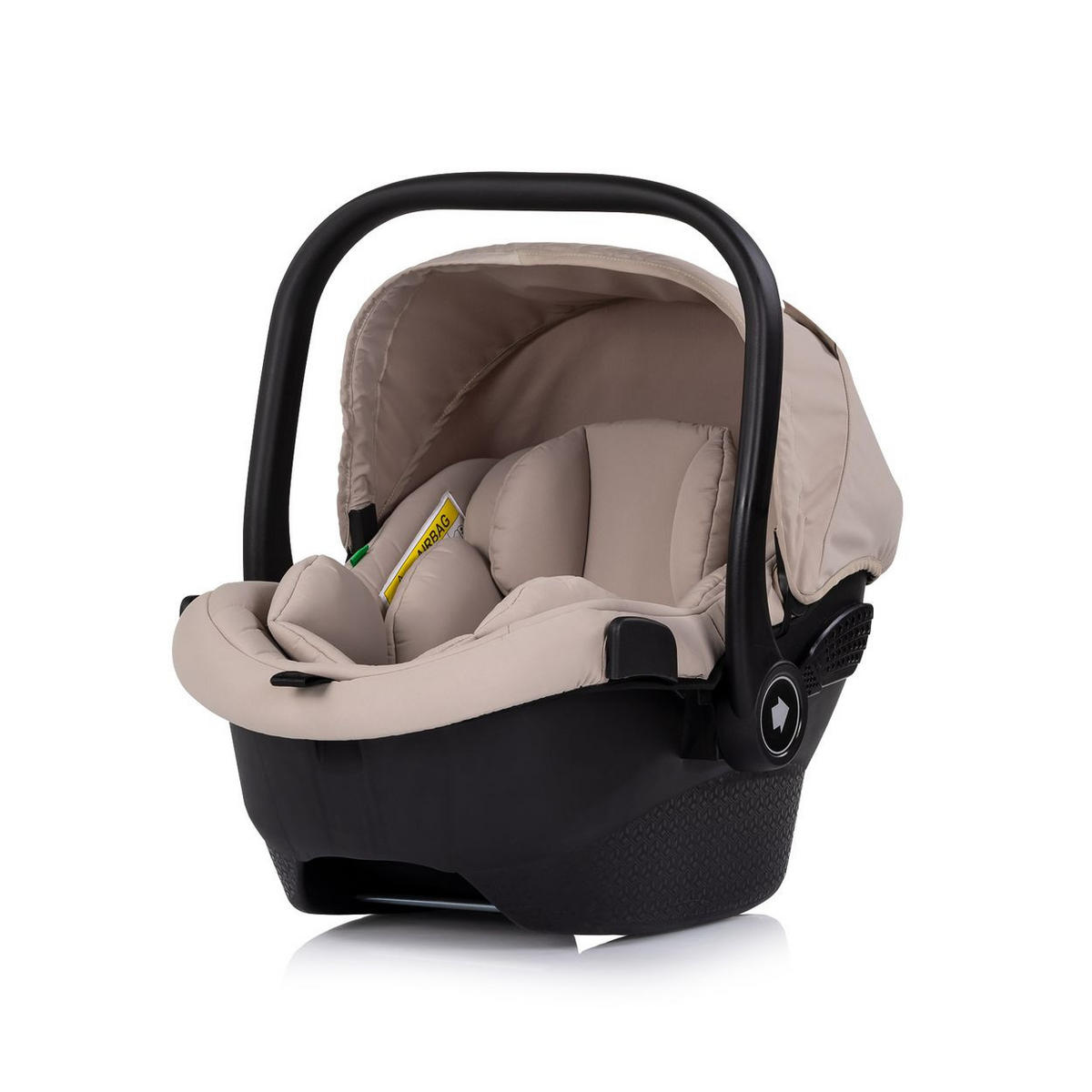 KOMBIKINDERWAGEN Pearl 3 in 1 hellbraun umbaubar Babyschale Wickeltasche Fußsack - Braun, Metall (75/65/104cm) - Chipolino