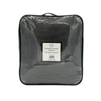 DECKE in Kaninchenoptik 220 x 240 cm, 610 g/m² – Cocoon Anthrazit - Grau, Textil (220/240cm) - LE COMPTOIR DE LA PLAGE