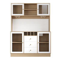 BUFFETSCHRANK Smart Weiß 140/40/185.7 cm - Weiß, Holz (140/185.7/40cm) - PANGIVO