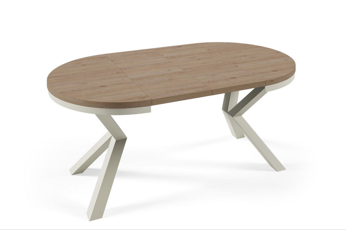 ESSTISCHE NORVIX - Kaschmir/Eiche San Remo, Holzwerkstoff (100/100/76cm) - Meblini