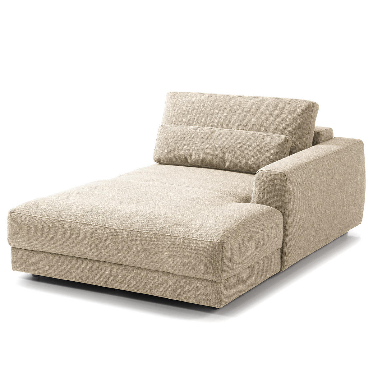 MODULLONGCHAIR - Beige, Textil (126/80/182cm) - home24