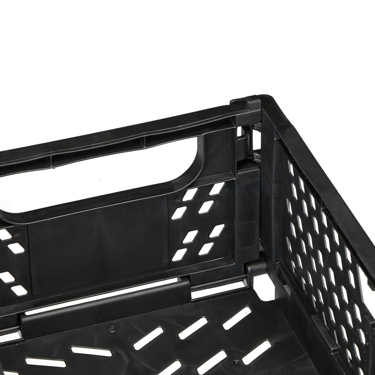 2XKLAPPBOX - Schwarz, Kunststoff (25/10/16.5cm) - Relaxdays