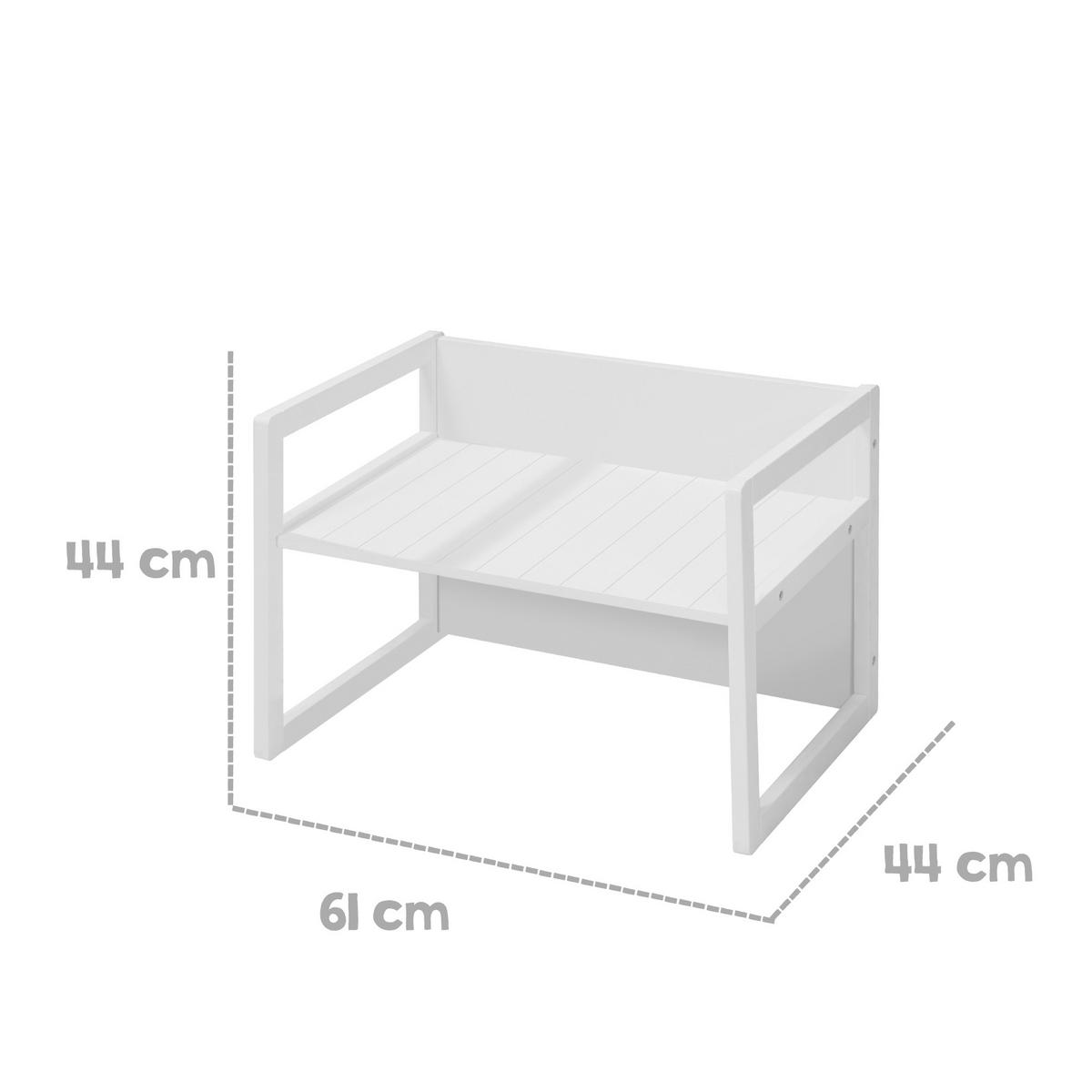 KINDERSITZGRUPPE - Weiß, Holzwerkstoff (57/30/44cm) - Roba