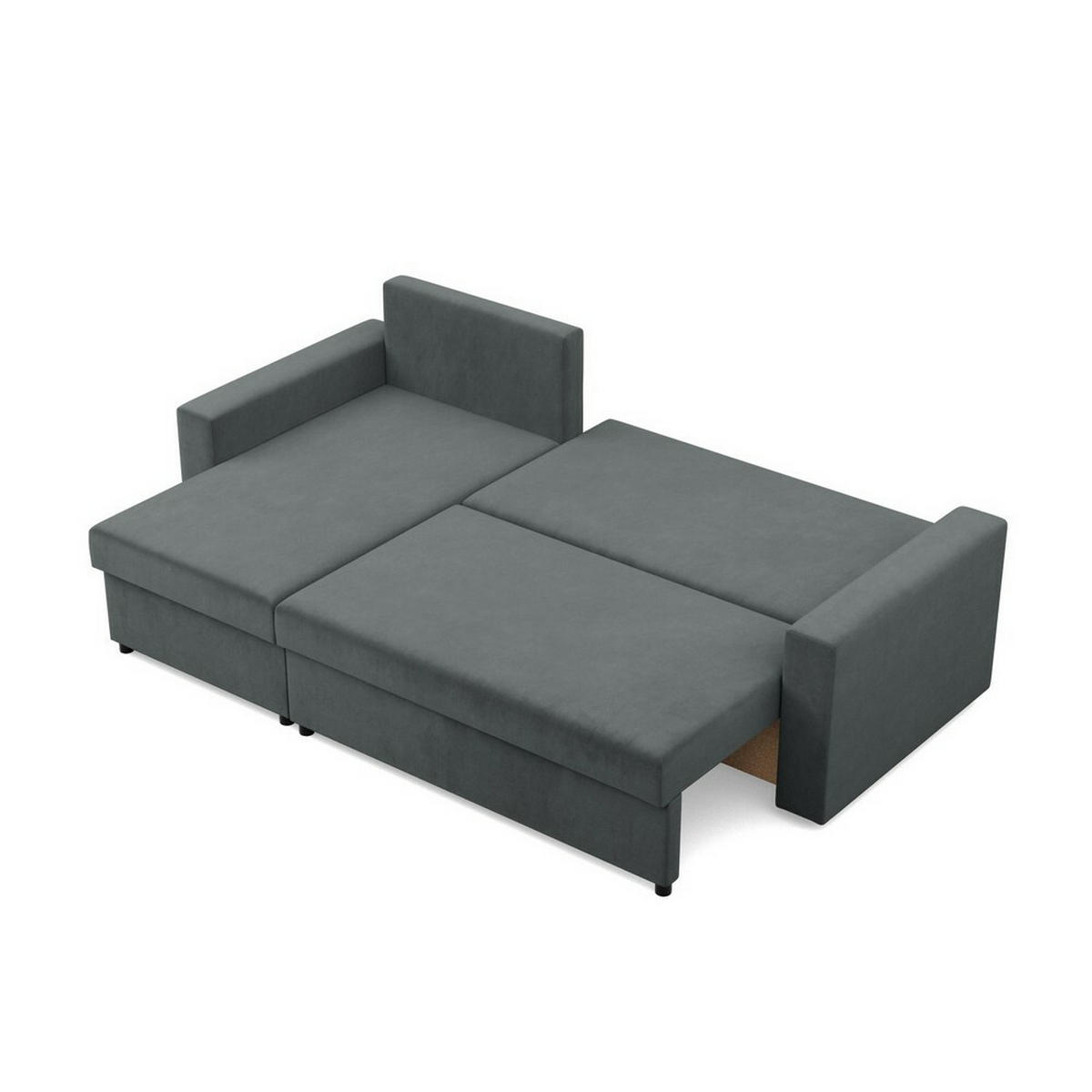 ECKSOFA Neo mit gerader Armlehnen dunkelgrau - Dunkelgrau, Textil (231/140cm) - SIMKAM Furniture