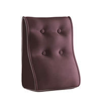 RÜCKENKISSEN Kopfteilkissen Samt kastanienbraun 40/22cm - Kastanienfarben, Textil (22/40cm) - Vercart