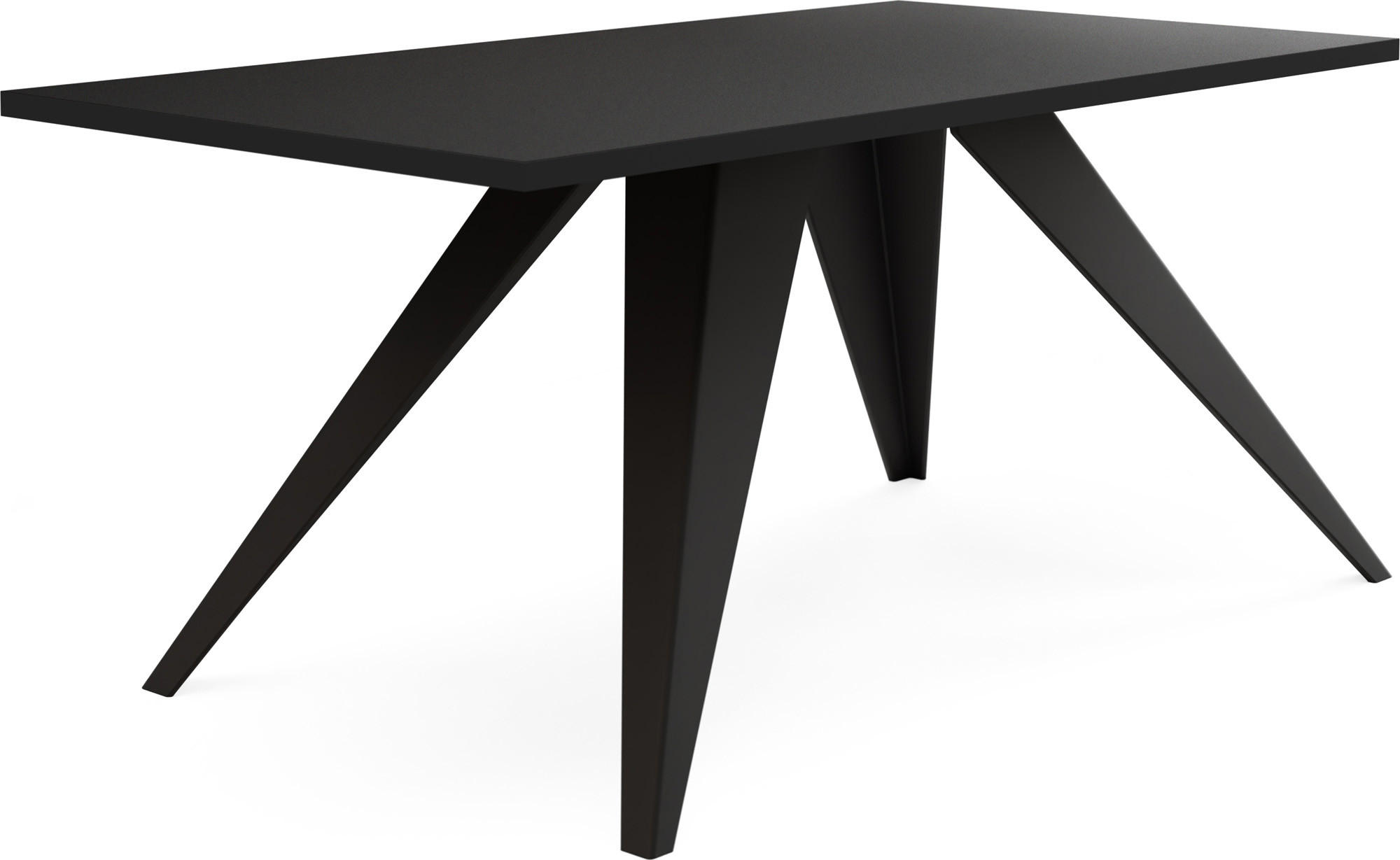 COUCHTISCH Vance rechteckig, Schwarz 120/60/48 cm - Schwarz, Holzwerkstoff/Metall (60/120/48cm) - WFL GROUP
