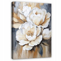 BILDER Abstrakt Blumen Modern 60x40 - Multicolor, Holzwerkstoff (40/60cm) - Wallarena