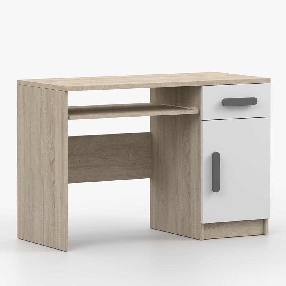 imoebel24 Kinderschreibtisch Sonoma Eiche 110x75x50 cm