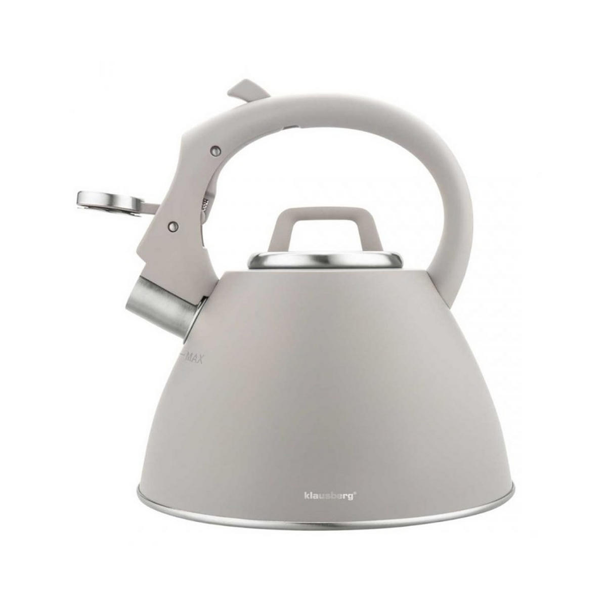 WASSERKESSEL Grau 22.5/21/23 cm 64822 - Grau, Metall (22.5cm) - Klausberg 