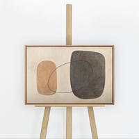 GEMÄLDE Ausgewogenheit der Kontraste Schattenfugenrahmen Eichefarben 60x40 cm - Eichefarben, Holz (60/40cm) - YS-art gallery