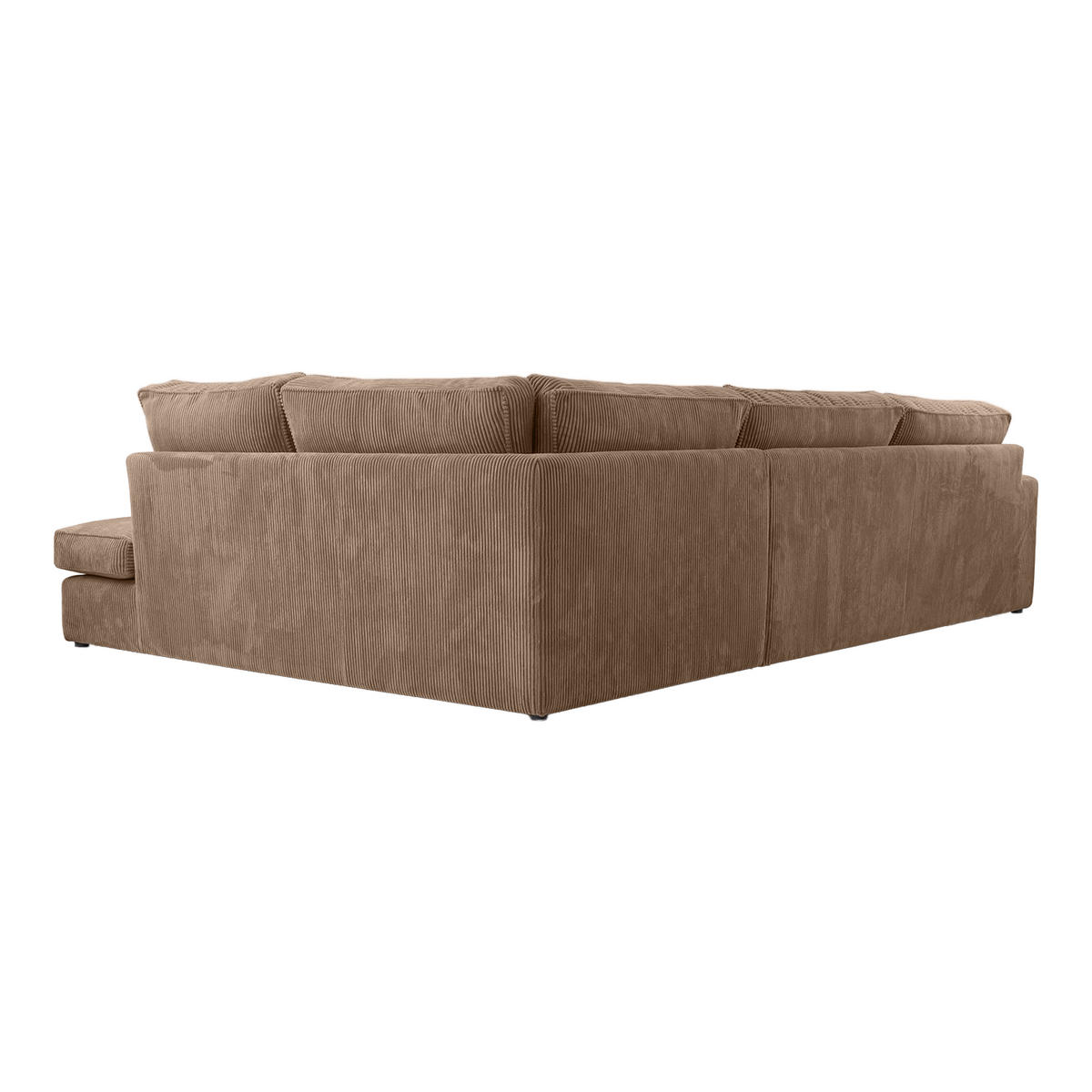 ECKSOFA CAMBO MINI Ohne Schlaffunktion, Braun - Braun, Textil (280/224cm) - Fedve
