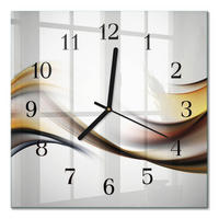 WANDUHR 30x30 cm - Abstraktion - Multicolor, Glas (30/30/0.4cm) - TULUP