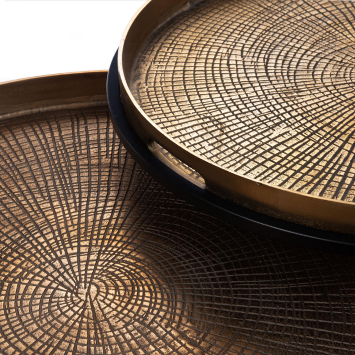 COUCHTISCH Julie Metall 70 cm / 70 cm Metalic Gold - Goldfarben, Metall (70/70/40cm)