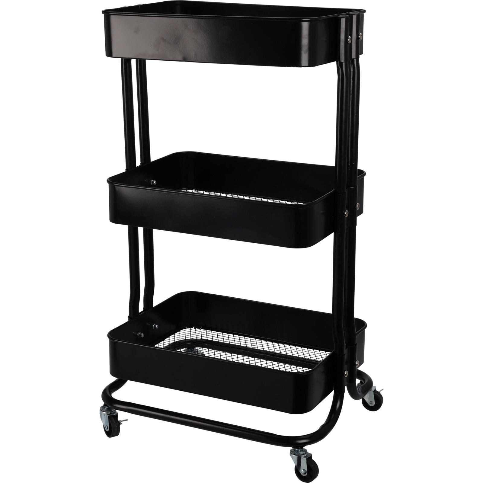 Storage solutions Küchenwagen Schwarz 33x76x46 cm