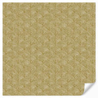 TAPETE - Fächer - Geometrisch - Grün - 280x260 cm - Goldfarben, Papier (280/260cm) - OnlyWow