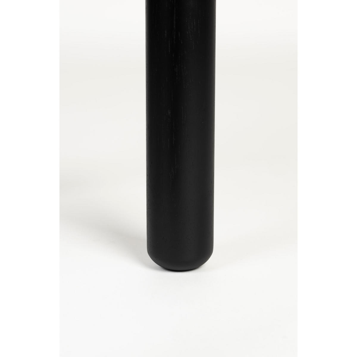 BEISTELLTISCH Storm Rund 45 cm Schwarz - Schwarz, Holz (45/45/45cm) - Zuiver