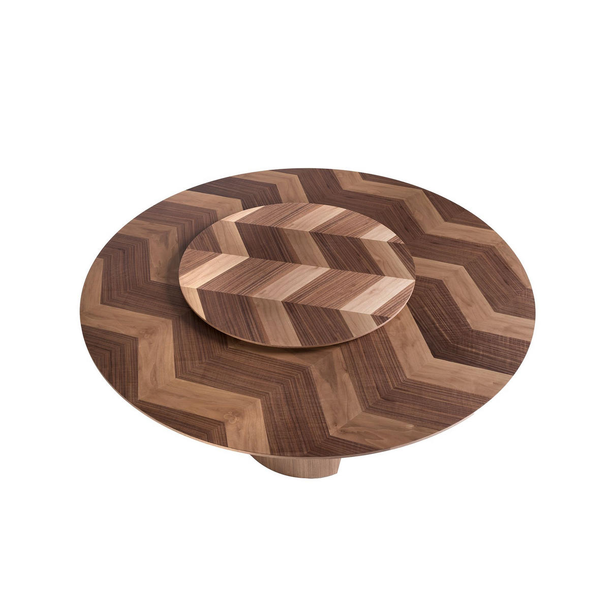 ESSTISCH Esstisch runde Walnuss Ø150/76 cm - Walnussfarben, Holz (150/150/76cm) - ANGEL CERDA