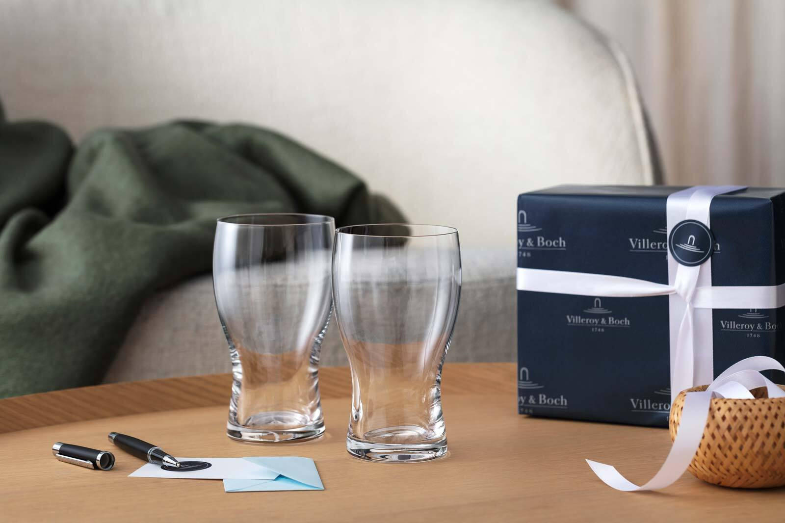 PILSGLÄSER Purismo Bar transparent 620 ml 2er Set - Transparent, Glas (0.63L) - Villeroy & Boch