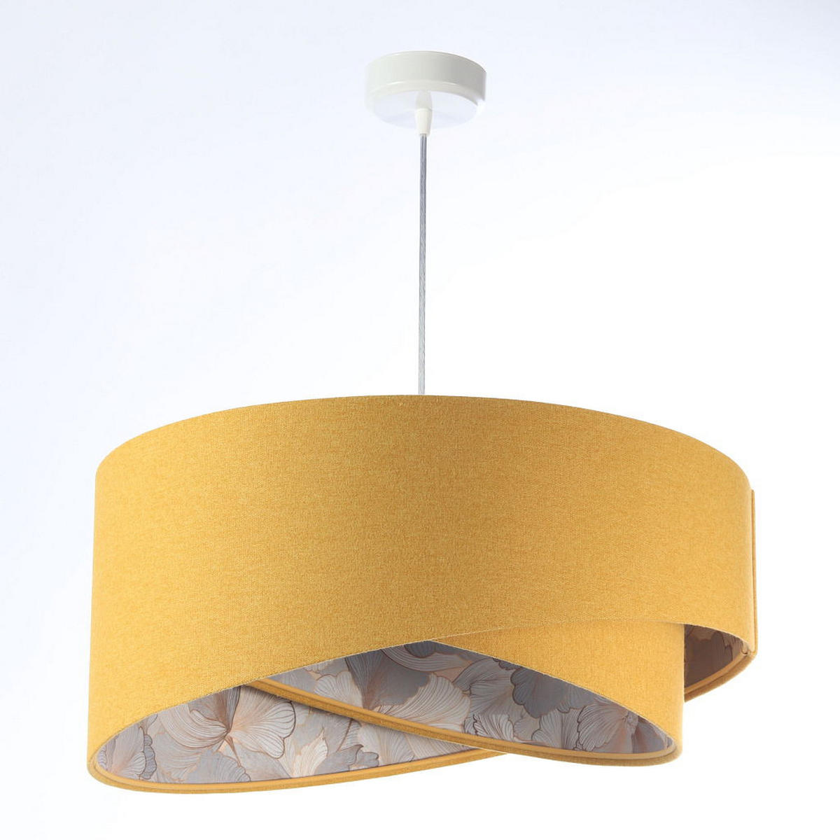 HÄNGELEUCHTE Beige 50/23 cm - Gelb, Kunststoff (50/1.3/23cm) - ONZENO