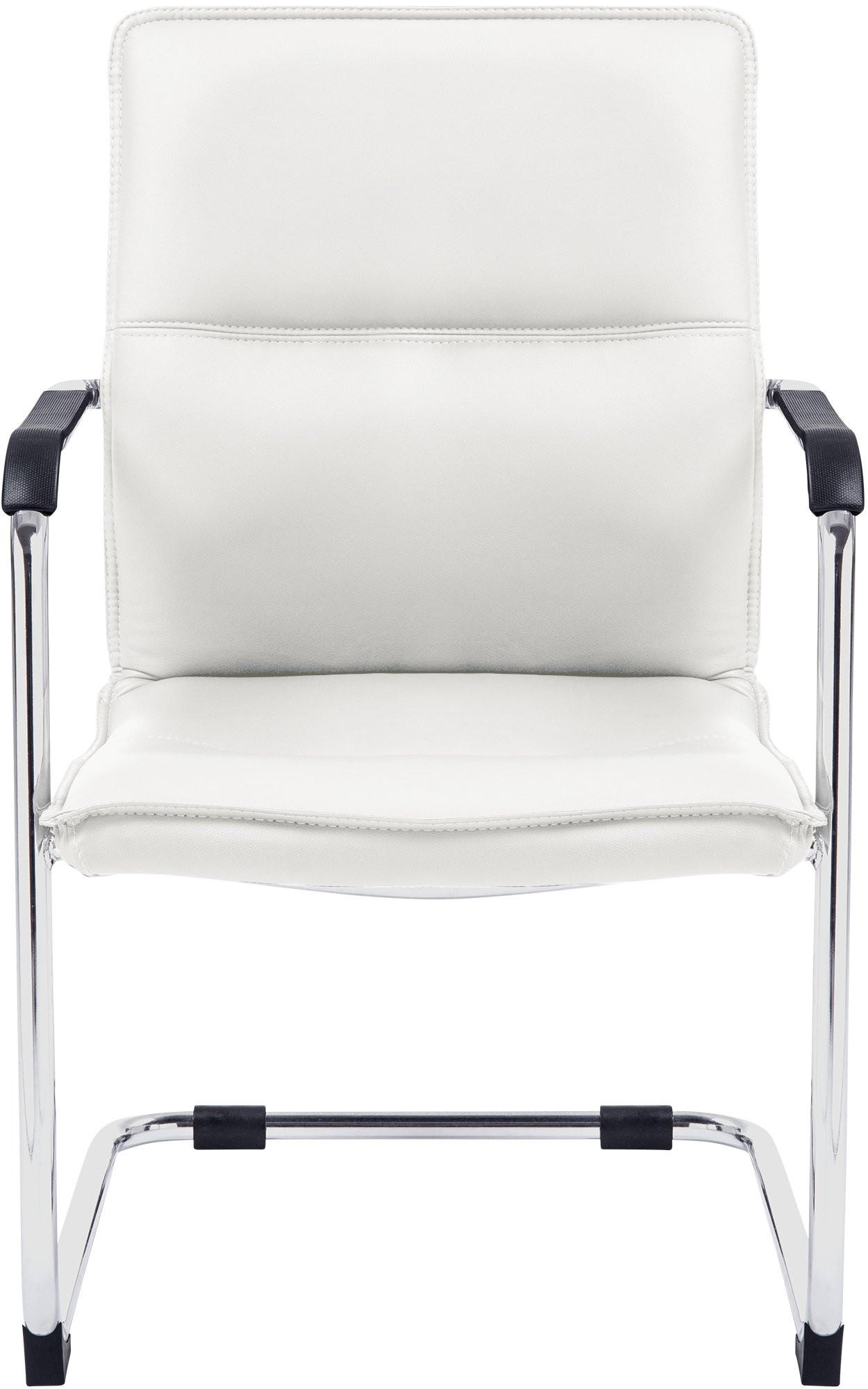 SCHWINGSTUHL Lederlook Weiß - Weiß, Textil/Metall (56/92/60cm) - CLP