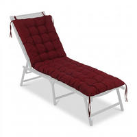 LAVIČKOVÝ sedák - tmavočervená, textil/plast (70/10/180cm) - Relaxdays