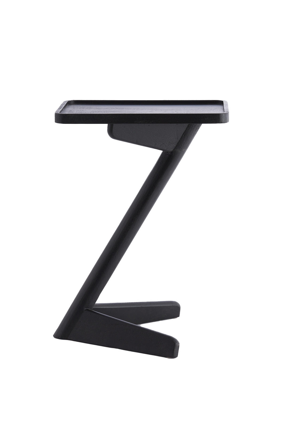 BEISTELLTISCH Qiano Schwarz 45/42/63 cm - Schwarz, Holz (45/42/63cm) - Light & Living